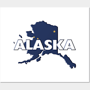 Alaska Colored State Print Posters and Art